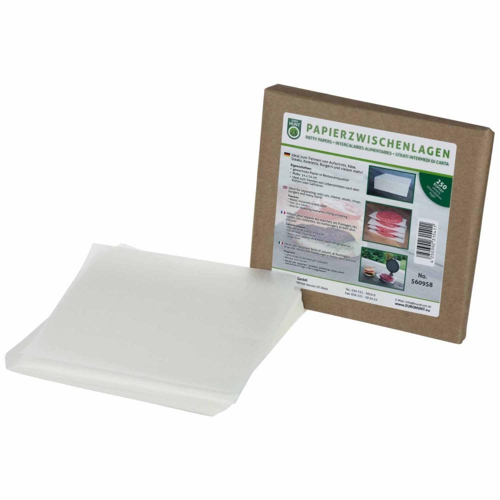 Eurohunt Hamburgerpapir - 250 stk
