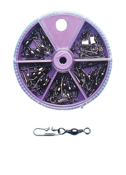 Behr Tønnesvivel med Sikkerhetskarabinkrok, Assortert 30pk