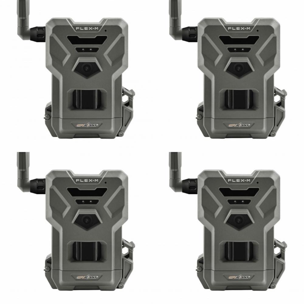 SpyPoint FLEX-M Viltkamera 4pk av vårt mest solgte viltkamera noensinne, (100 bilder gratis pr kamera, pr.mnd!)