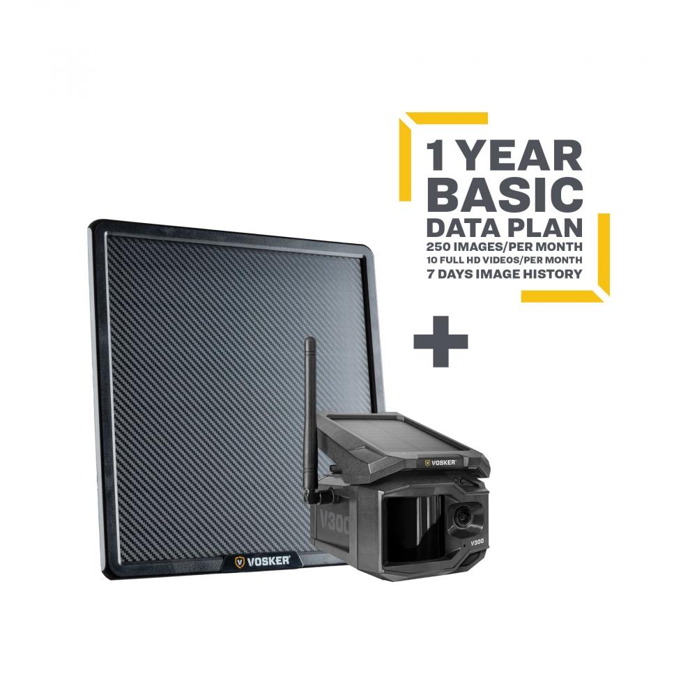 VOSKER V300 LTE Overvåkningskamera + Solar Powerbank + Basic Annual