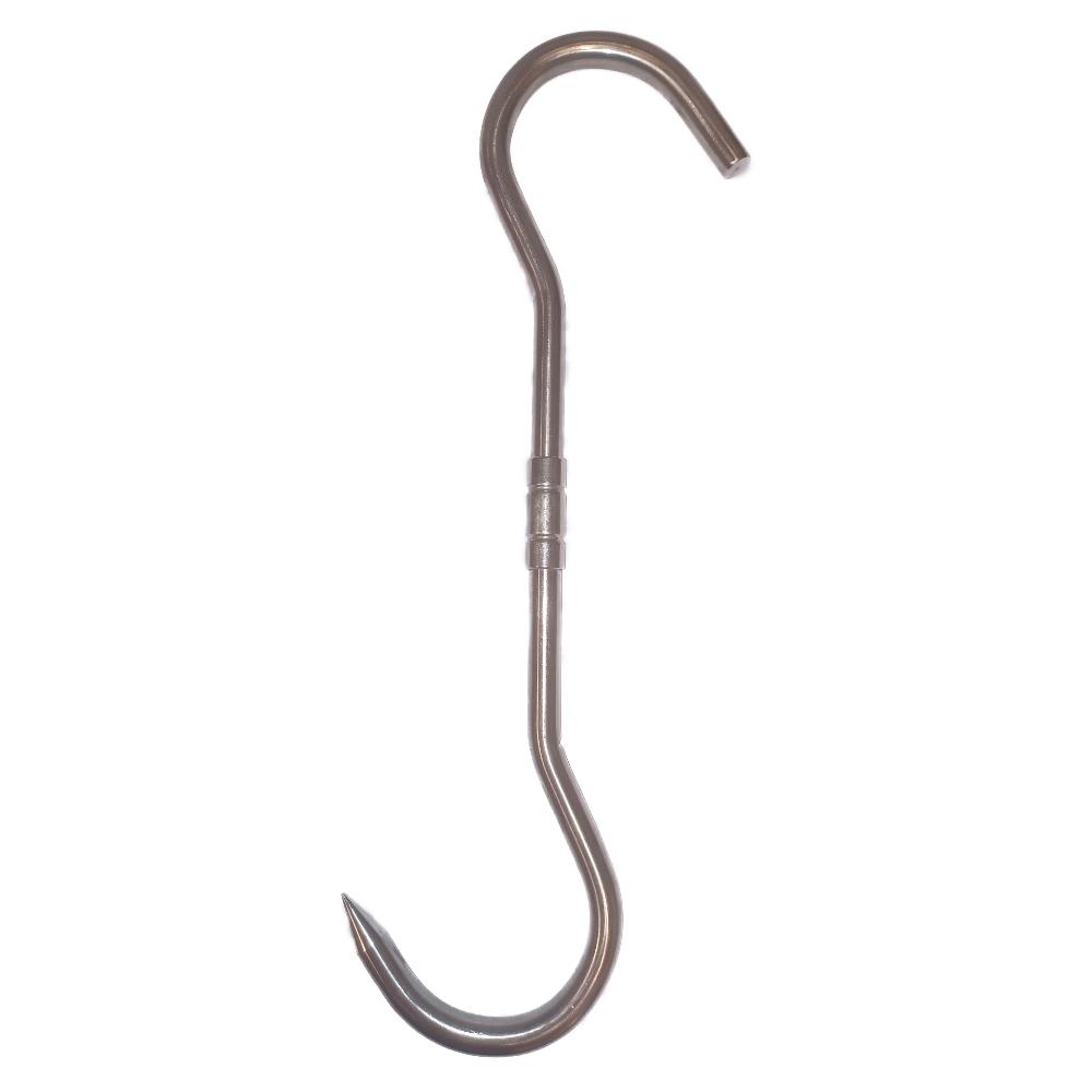 Extremhunt 12mm Profesjonell Rustfri 360 Slaktekrok, Ekstra lang