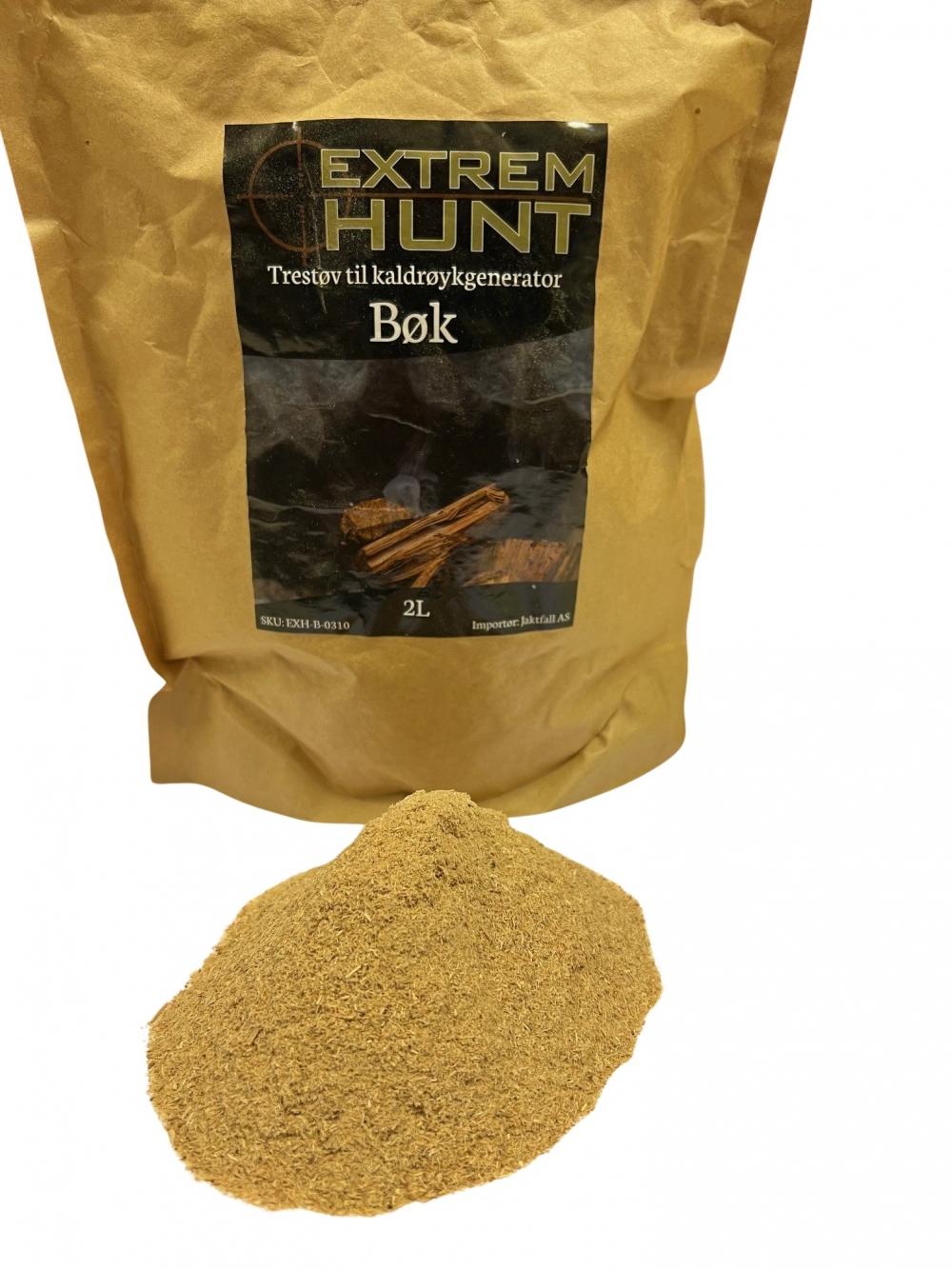 Extremhunt premium trestøv av Bøk 2 liter (0.3-1mm)