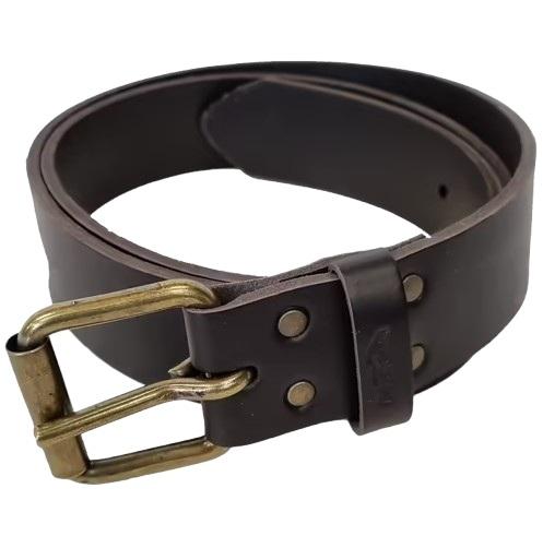 Edvardson håndlaget brunt lærbelte med enkeltspenne 39mm