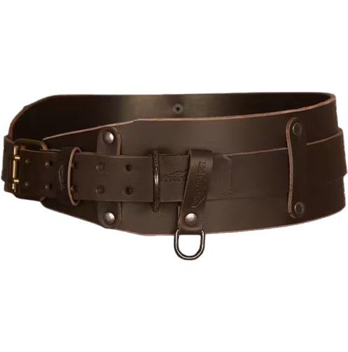 Edvardson Håndlaget Villmarksbelte i ekte lær, brunt