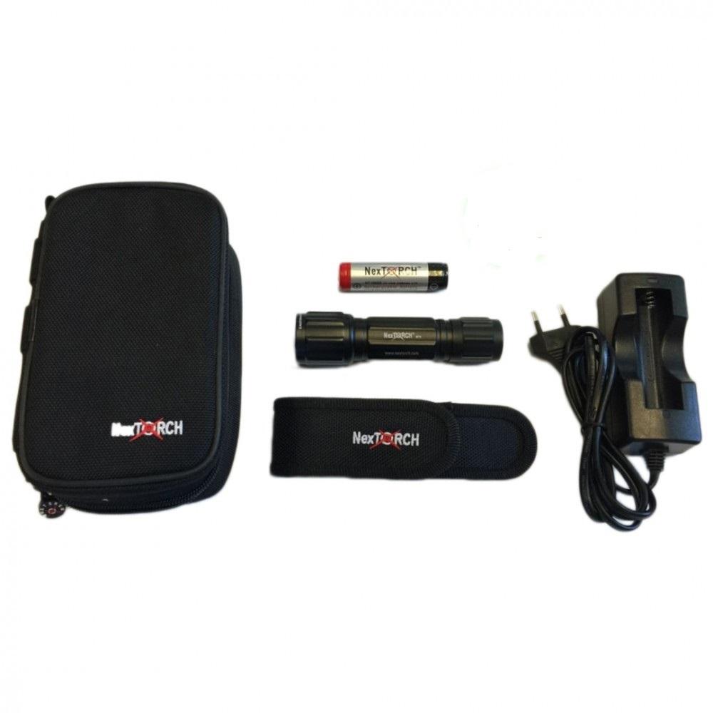 NexTorch oppladbar ettersøkslykt, lyser 124 meter!