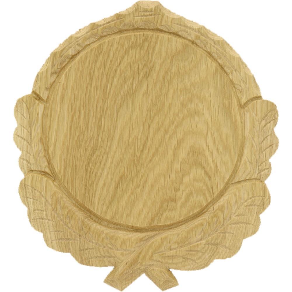Eurohunt Carved Boar Hog Trophy Plate - 16cm Light