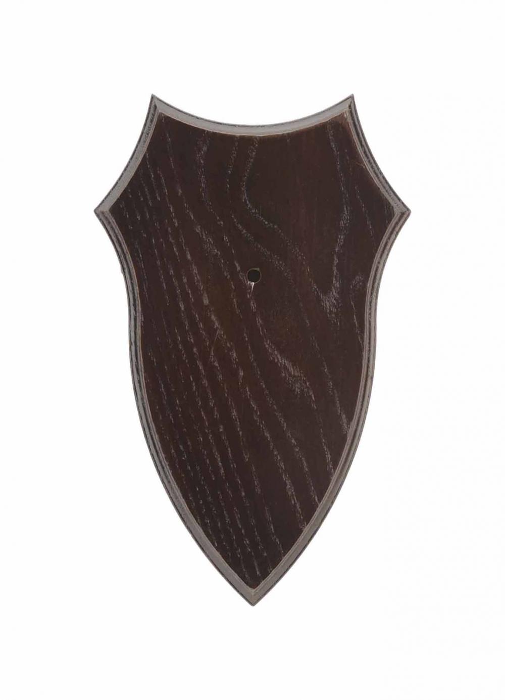 Eurohunt Oak Deer Trophy Plate 5 - 21x12cm Dark