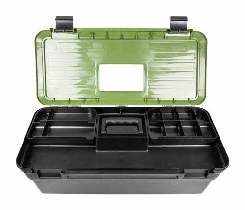 Feltskrin med stativ for våpen og god plass til våpenpleiemidler