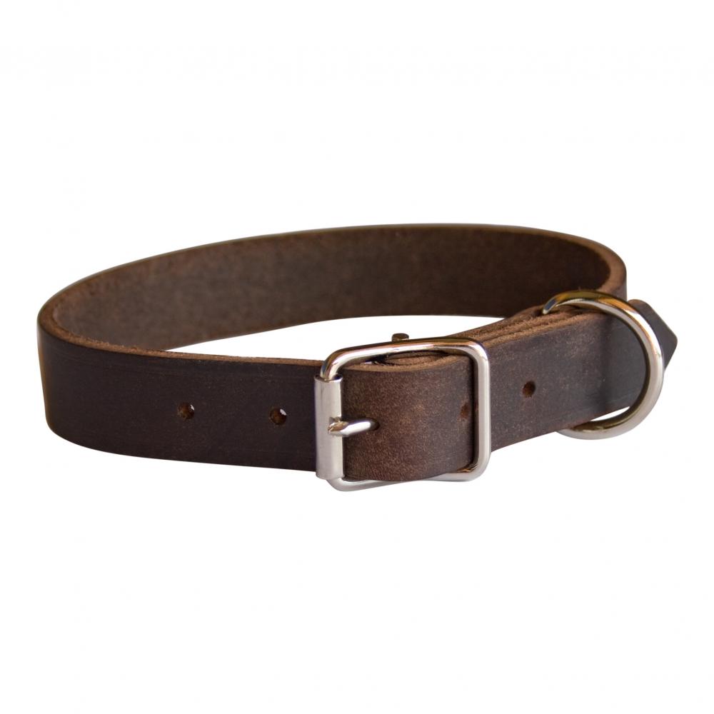 Ekte Lærhalsbånd 12 mm
