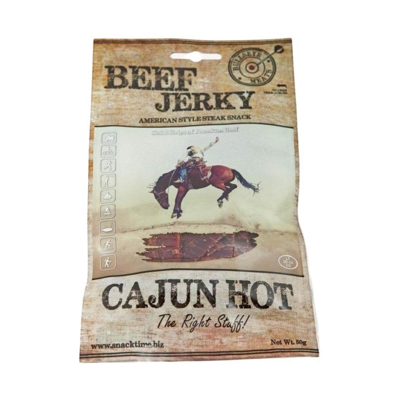 Beef Jerky Cajun Hot 50g Bullseye Meats 