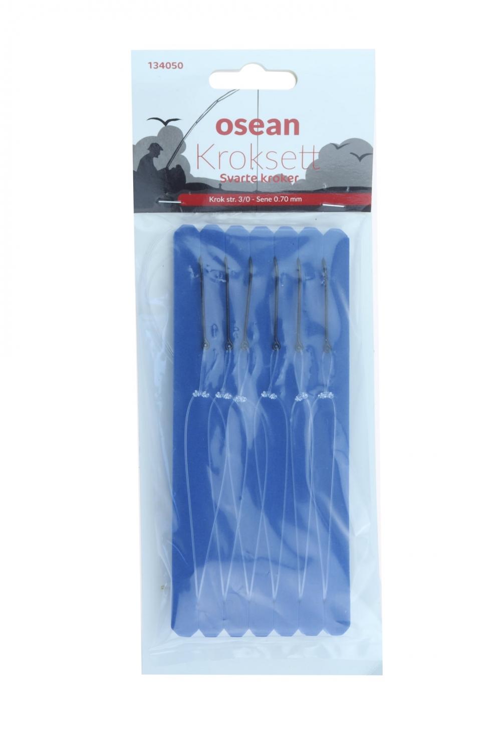 Kroksett m/sorte kroker 3/0