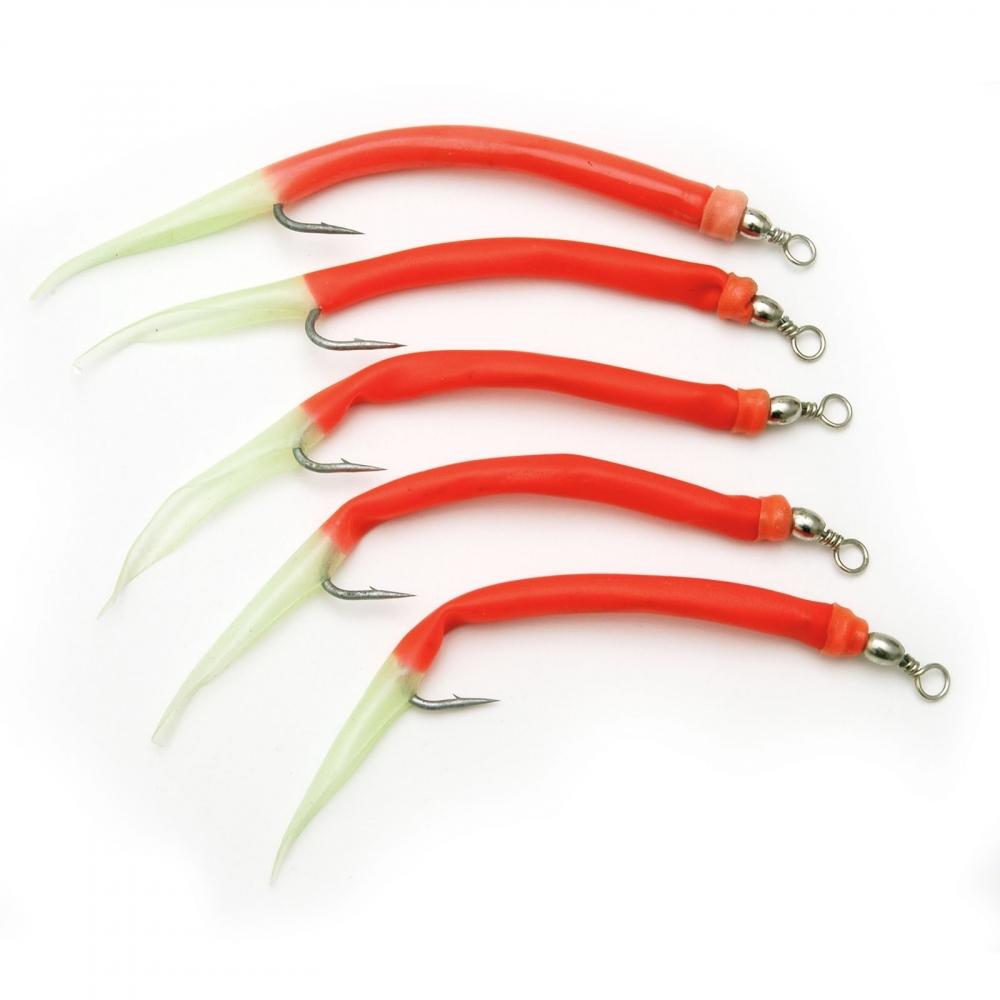 Behr Gummimakk med selvlysende spiss, Rød 5pk