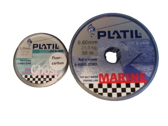 PLATIL Ghost Fluorcarbon/ Marine Linesett Oterfjøl / Valdresfjøl 25/ 50 Meter